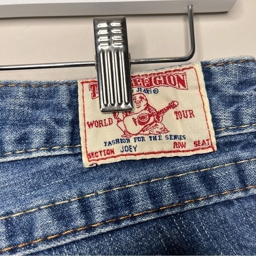 VINTAGE True Religion Two Toned Bootcut Jeans Women’s Size 30 - Picture 9 of 12
